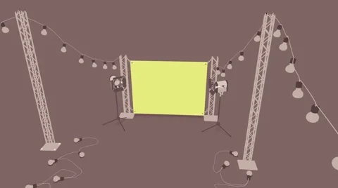 The span of the Billboard (top) Stock Footage 51106500