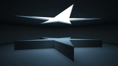 Span cameras around the base in the form of stars. Stock Footage 24832379