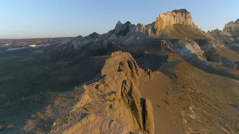 Span of the Copter. Mountains of kazakhstan Stock Footage 94230438