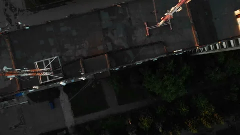 Span over the transmitters. Stock Footage 91459137