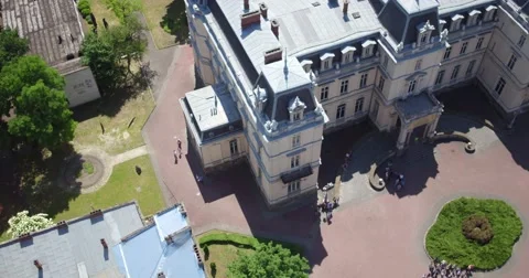 The span of the Potocki Palace in Lviv Stockbeeldmateriaal 68666555