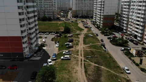 Span in a residential area. Stock Footage 118164594