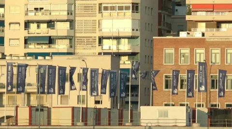Spanish Ad Banners Stock-Footage 8534987