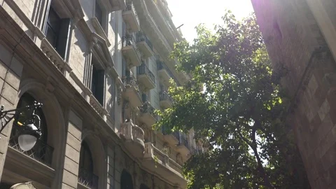 Spanish apartment architecture Stock-Footage 75689556