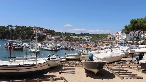 Spanish bay Summer Stock Footage 87879170