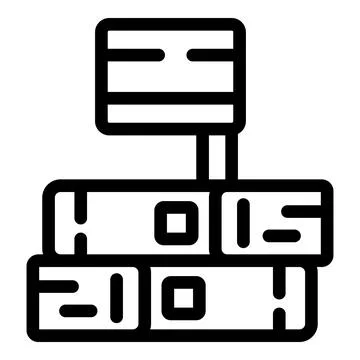 Spanish book stack icon outline vector. Skill linear Stock Illustration
