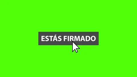 Spanish button to subscribe on a green background Video stock 168227615