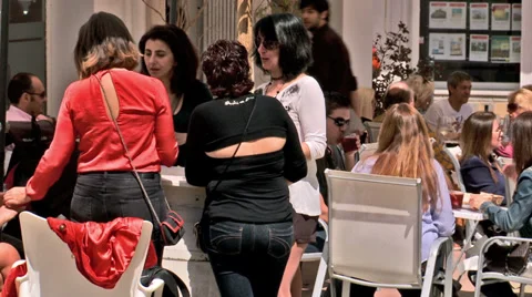 Spanish cafe scene Video stock 37065237