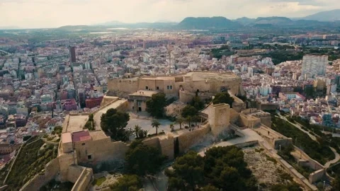 Spanish Castle | Flying over Stock Footage 187522437