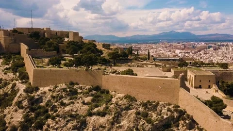Spanish Castle | Flying over Stock Footage 187522637