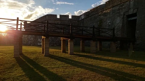 Spanish Castle Slow Motion Stock Footage 100693056