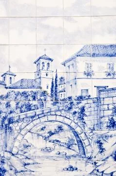 Spanish ceramic tile Stock Photos