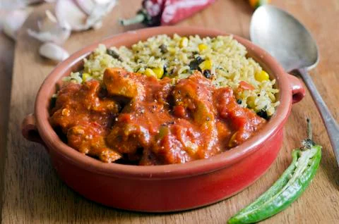 Spanish chicken Stock Photos