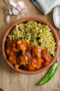Spanish chicken Stock Photos
