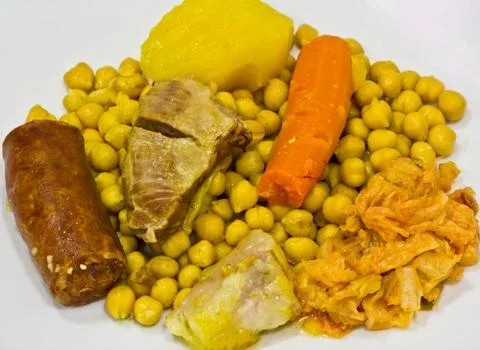 Spanish chickpeas Stock Photos