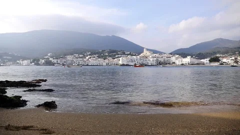 Spanish city of Cadaques Stock Footage 74176804