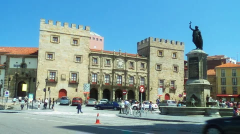 Spanish city Stock Footage 3482564