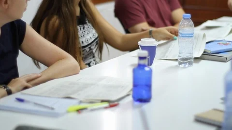 Spanish class Stock Footage 124174298