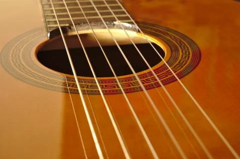 Spanish classical guitar Stock Photos
