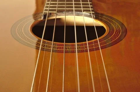Spanish classical guitar Foto stock