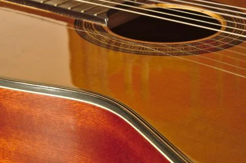 Spanish classical guitar Stockfoto's