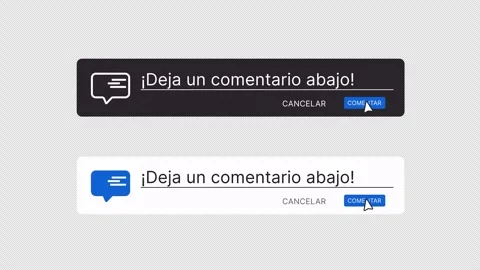 Spanish Comment Animation Leave a Comment Text 4K Alpha Stock Footage 331449822