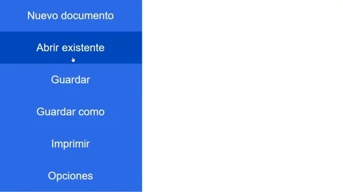Spanish. Cursor Slides Over and Clicks Open Existing Document. Mouse Pointer 動画素材 167136319
