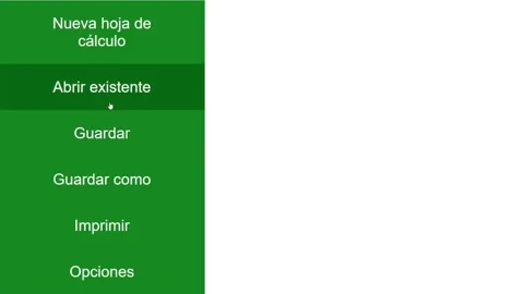Spanish. Cursor Slides Over and Clicks Open Existing Spreadsheet. Mouse Pointer 動画素材 167242367