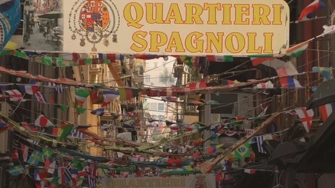 Spanish Districts in Naples Stock-Footage 82041215