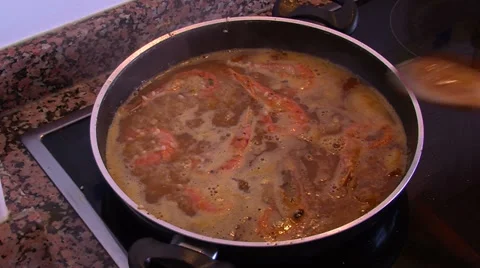 Spanish fish-paella Stock Footage 29154441