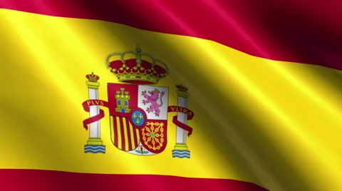 Spanish Flag Animation – 4K Resolution Ultra HD Stockbeeldmateriaal 41757211