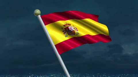 Spanish Flag Animation – 4K Resolution Ultra HD Stock Footage 41757292