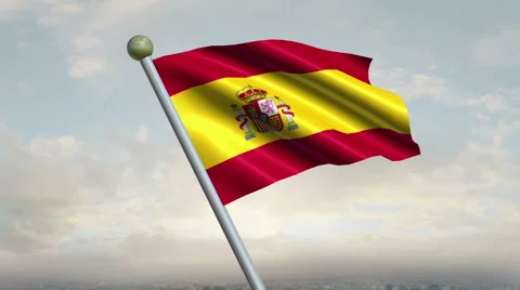 Spanish Flag Animation – 4K Resolution Ultra HD 動画素材 41757347