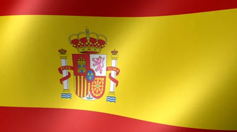 Spanish Flag Background Seamless Loop Stock Footage 39377121