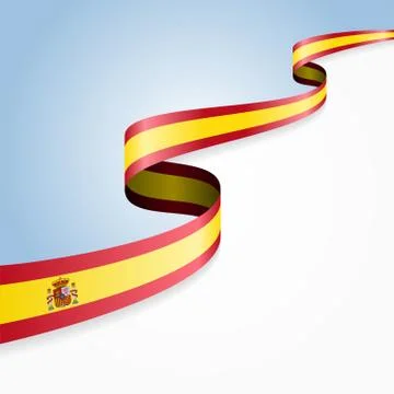 Spanish flag background. Vector illustration Stock Illustration