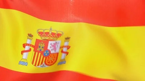 Spanish Flag Flapping Stock Footage 118962768