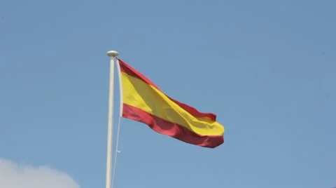 Spanish flag Video stock 11286435