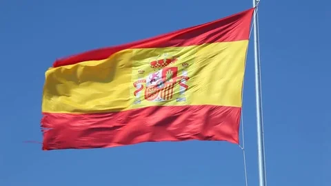 Spanish flag Vidéo 76557191