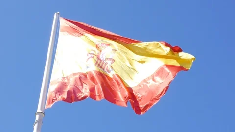 Spanish Flag Video stock 116550956