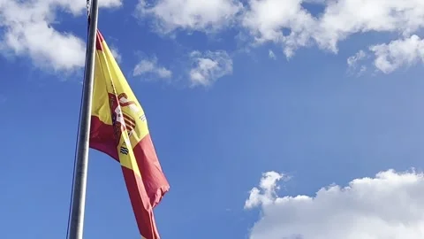 Spanish Flag Vídeo Stock 310318760
