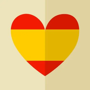 Spanish flag icon Illustrazione stock