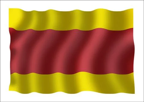 Spanish flag Stock Illustration