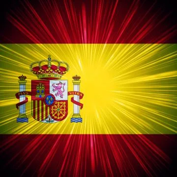 Spanish flag Stock Illustration