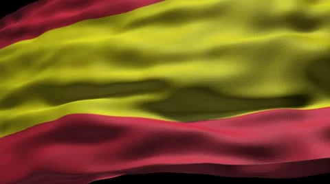 Spanish flag ripple Video stock 8886452