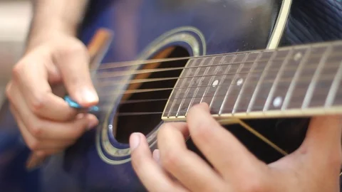 Spanish Guitar Player Stock Footage 86613064