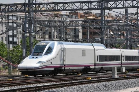 Spanish high speed train Stock Photos