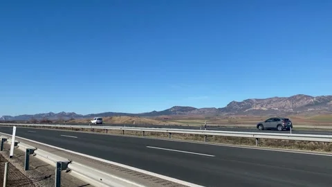 Spanish Highway Stock-Footage 253308342