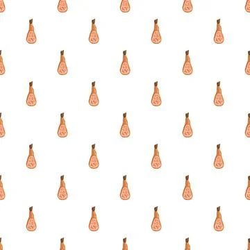Spanish jamon cured ham leg seamless pattern Ilustración de archivo