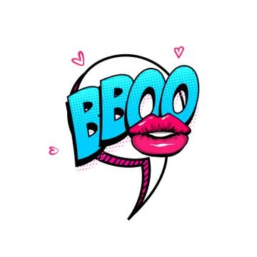 Spanish language comic text sound pop art Stock Illustration