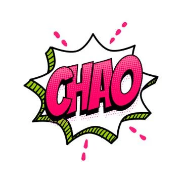 Spanish language comic text sound pop art Stock Illustration